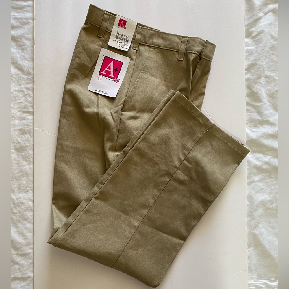 Missy school apparel khaki pants mean